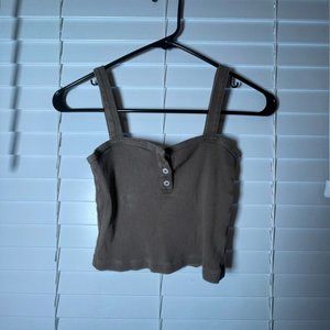 Brandy Melville brown tank top OS